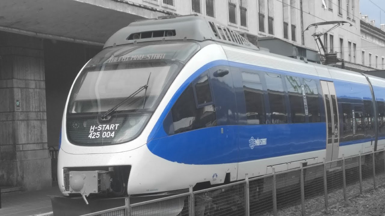 Egy sikertelen motorvonat Bombardier Talent. M&Aacute;V-START r&ouml;viden t&ouml;m&ouml;ren. 