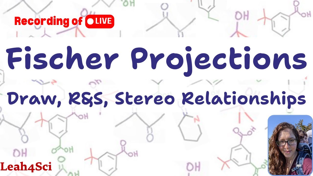 Fischer Projections Simplified — Drawing, R/S, Relationships + Practice [LIVE Recording]