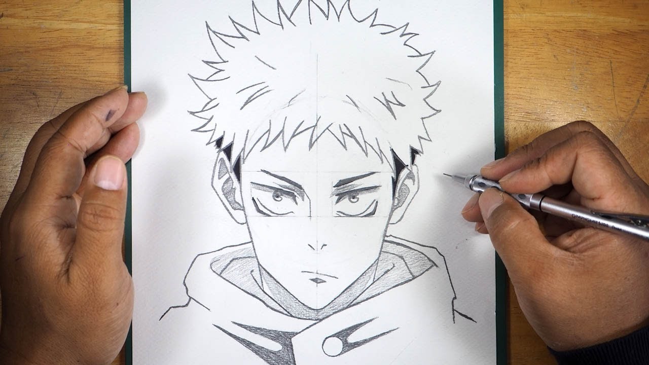 How To Draw Itadori Yuji | Jujutsu Kaisen Drawing - Easy Tutorial