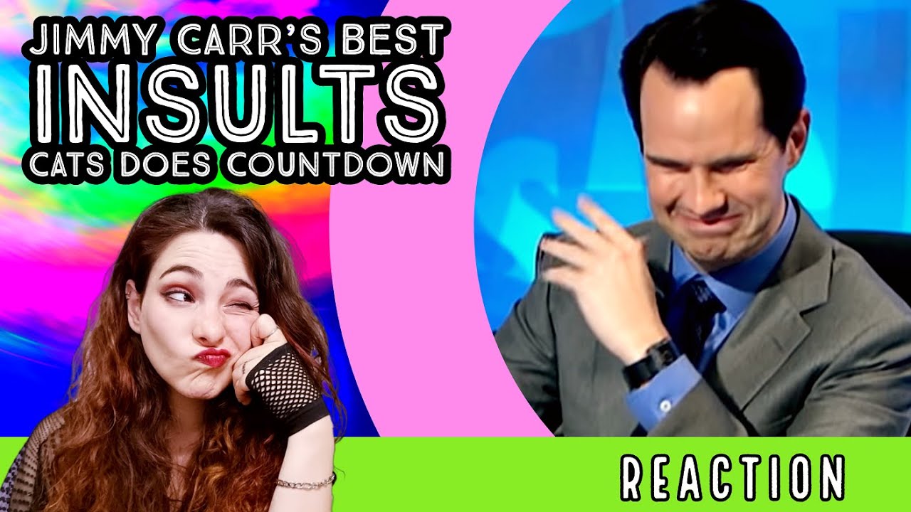 American Reacts - JIMMY CARR'S BEST INSULTS - 8 Out Of 10 Cats Does Countdown