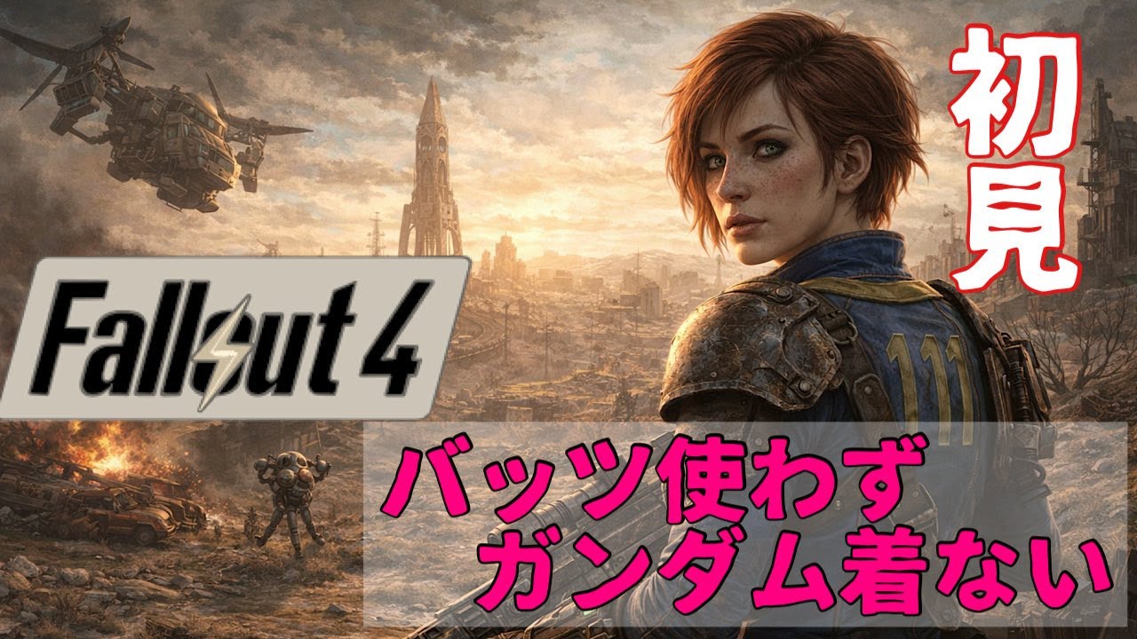 完全初見のババアバッツは使わない!【fallout4】【無知識、不器用、初めてなのでそれが大丈夫な方のみご視聴ください】