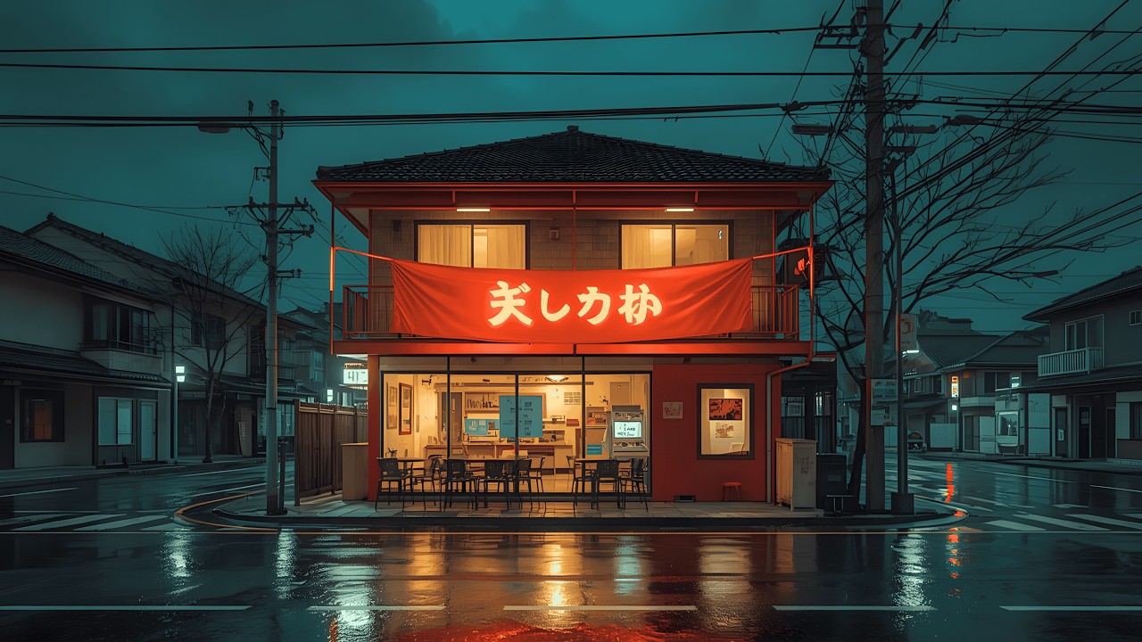 “Rainy Evening in a Small Japanese Café” 🇯🇵🌧️ | Cozy Lofi