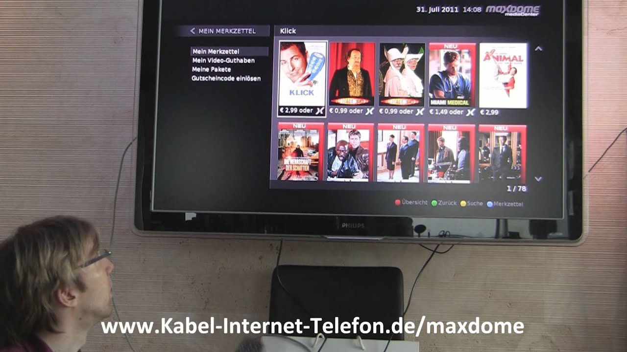maxdome mediaCenter Praxistest / Testbericht - die Online-Videothek mit Video-Streaming