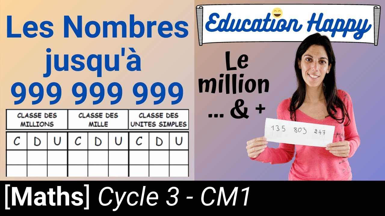Découvrir les Nombres jusqu'à 999 999 999