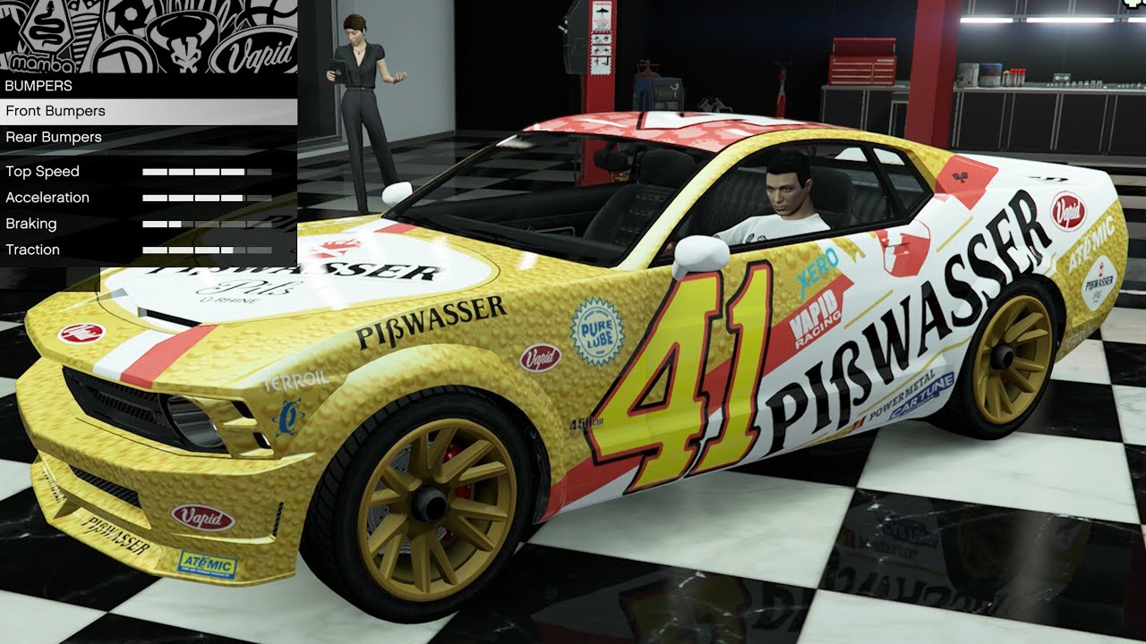 GTA 5 - Кастомизация транспортных средств из прошлых DLC - Vapid Pisswasser Dominator (Ford Musta...