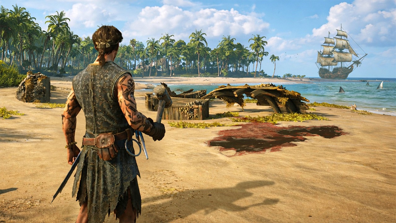 DAY 1 in This NEW Pirate Survival Game and it's ACTUALLY Good!