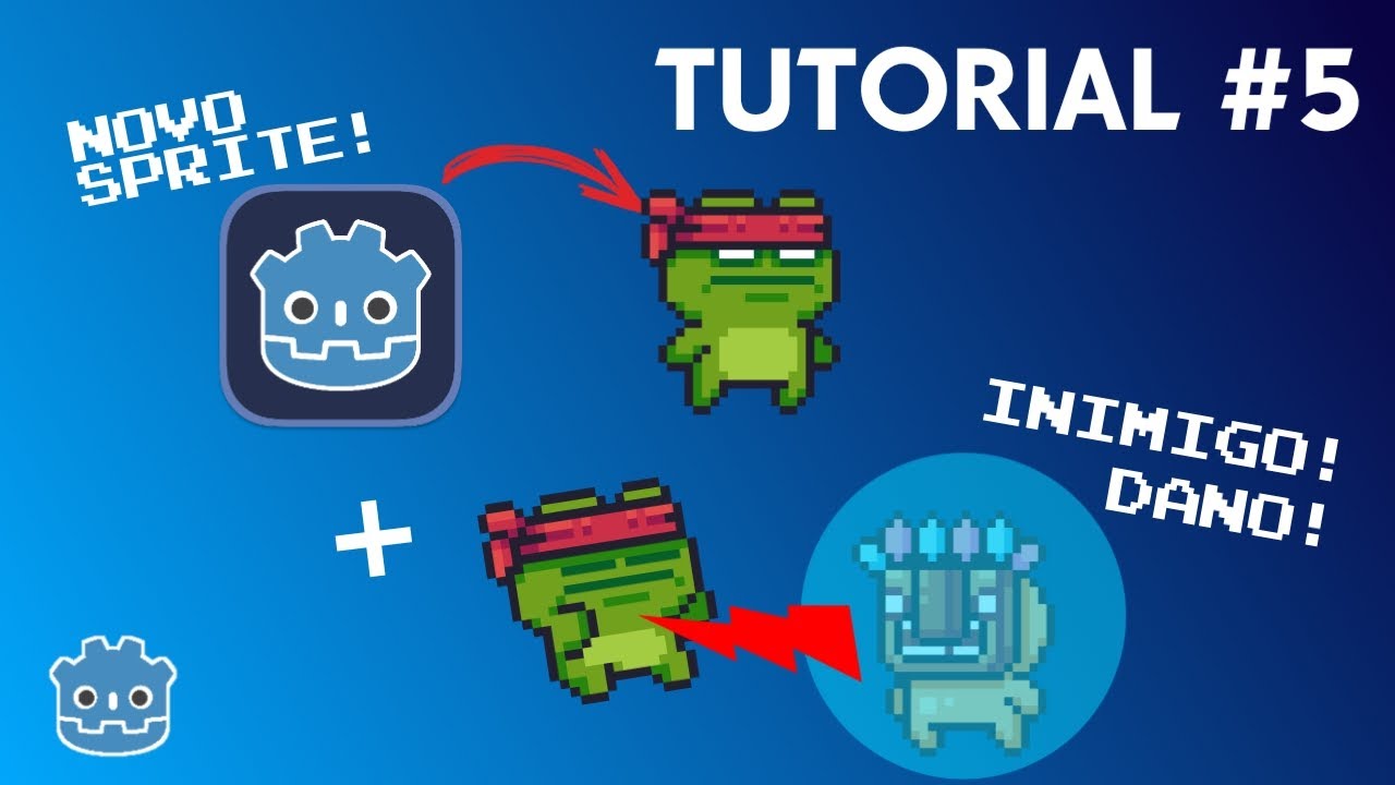 ATUALIZANDO O JOGADOR + INIMIGO E SYSTEMA DE DANO NO GODOT [#5]