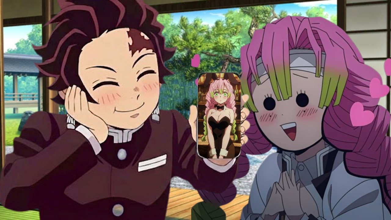 If Tanjiro found Mitsuri's cosplay pics....