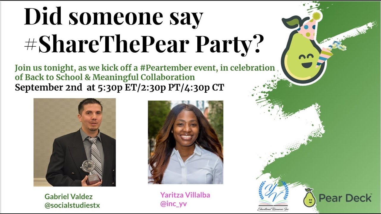 Share the Pear - Peardeck in Social Studies