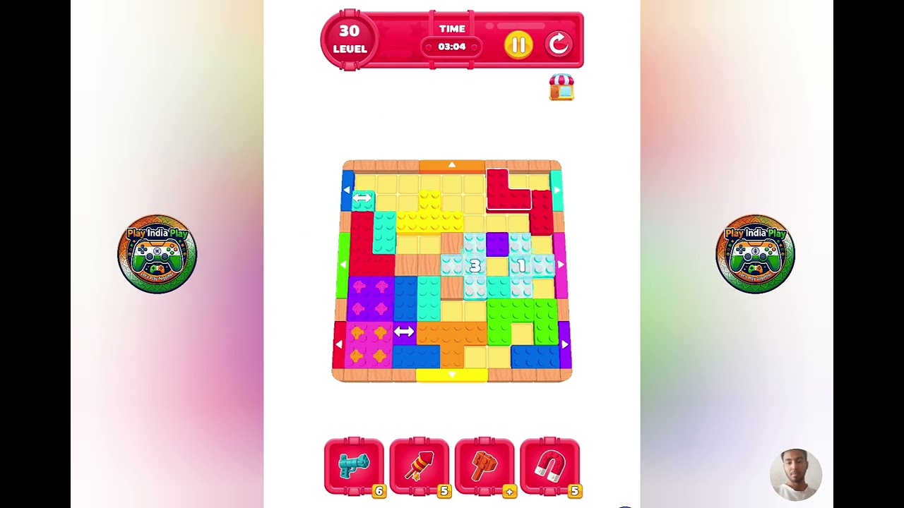 Swipe It Game Level 26 To 30 - Swipe It Board Wooden Puzzle Game - Puzzle Games Video