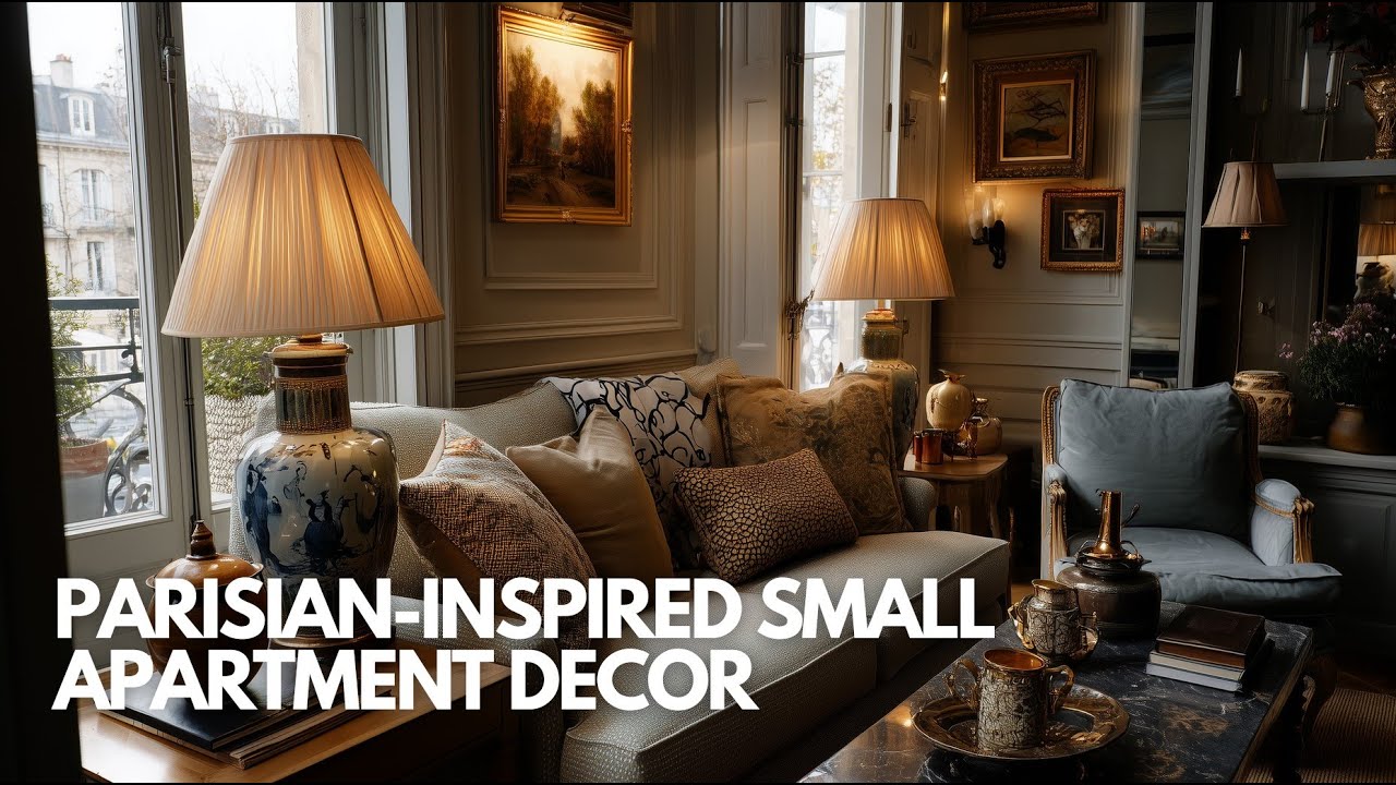 Parisian Inspired Small Apartment Decor for Graceful Living in Limited Space