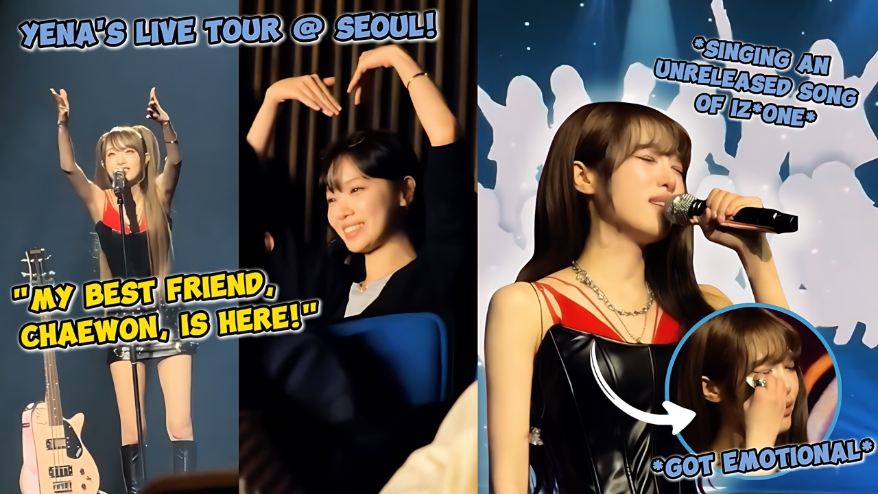 Chaewon spotted at Yena&rsquo;s Live Tour Concert! (ft. Yena singing Lesson by IZ*ONE)