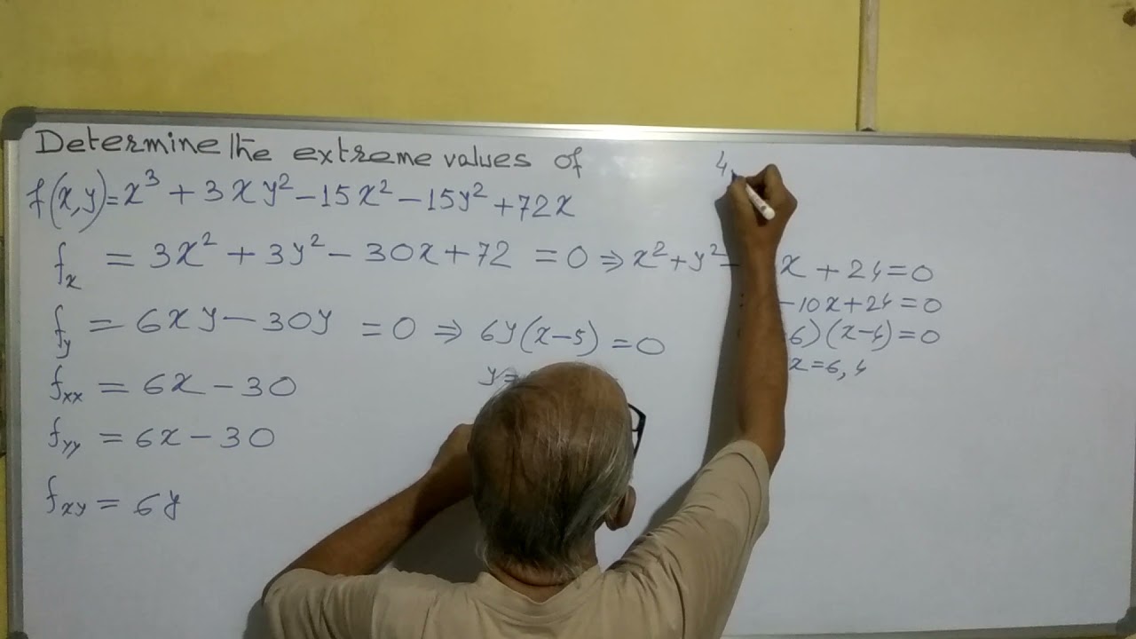 Extrema's of two variables
