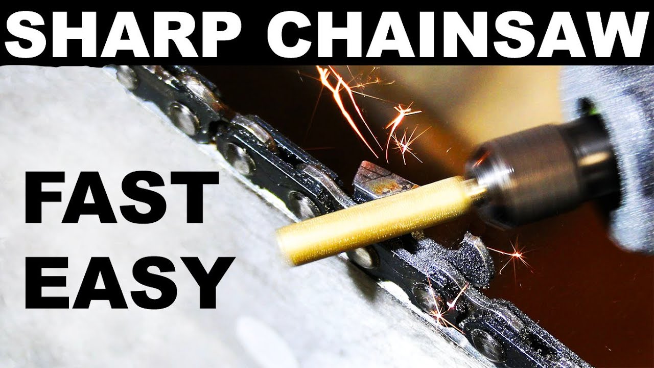 HOW TO SHARPEN CHAINSAW FAST AND EASY!