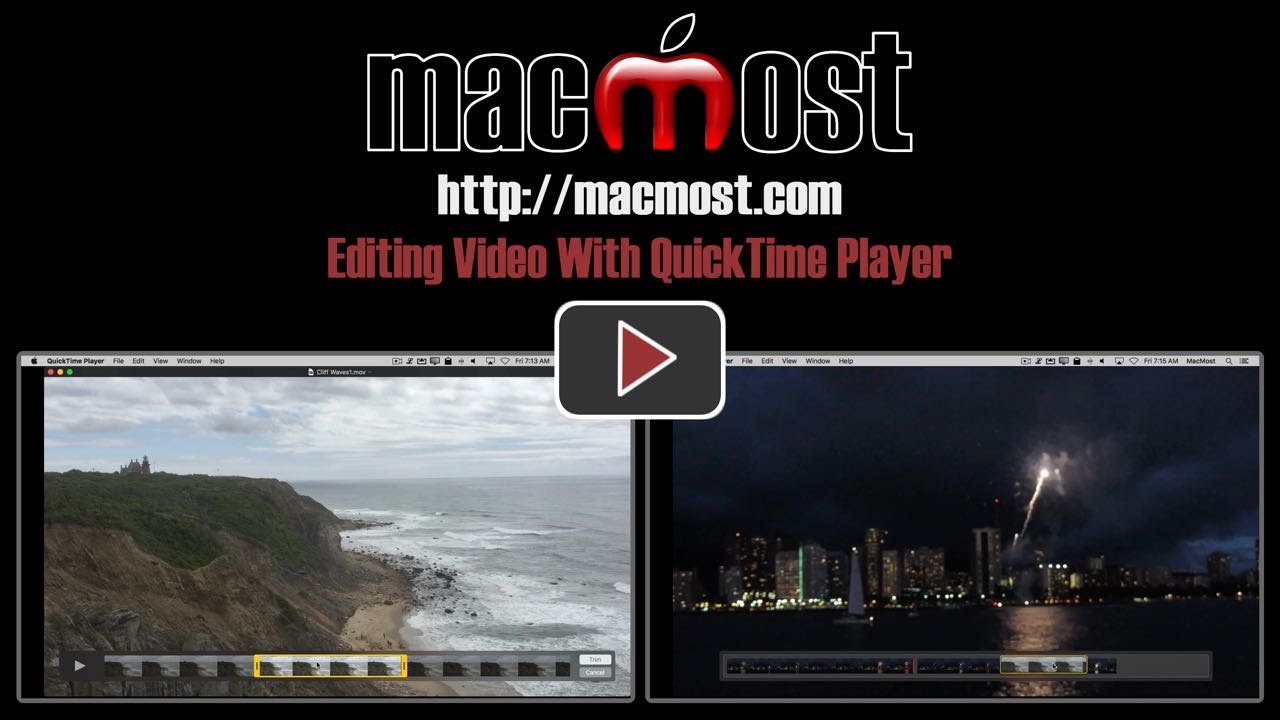 Редактирование видео с помощью QuickTime Player (#1205)