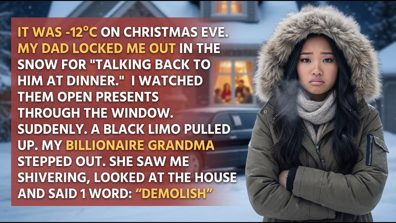 My Dad Said “Stay Outside Until You Learn Respect” — Then Grandma’s Limo Showed Up