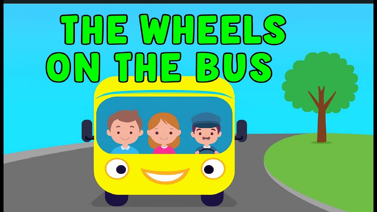 The Wheels on the Bus | Nursery Rhyme for Kids with Happy Cartoon Bus