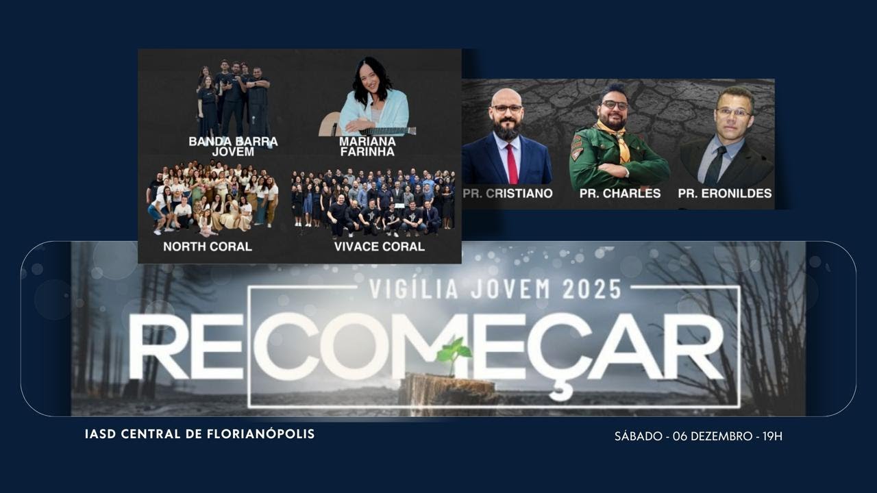 🔴 AO VIVO |  VIGÍLIA  JOVEM RECOMEÇAR - 06.12.2025 -  19:00