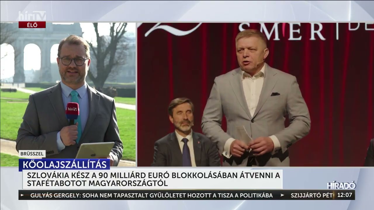 Szlovákia kész a 90 milliárd euró blokkolásában átvenni a stafétabotot - HírTV