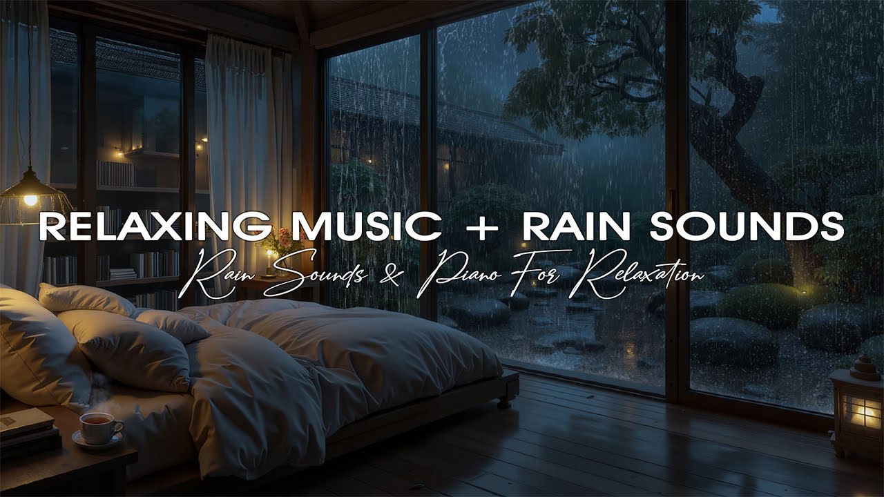 Deep Sleep Music • Relaxing Piano & Rain Sounds for Anxiety, Stress Relief, Meditation & Calming