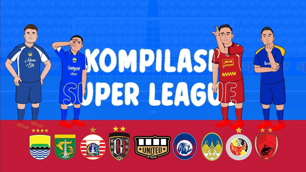 KOMPILASI BRI SUPER LEAGUE | animasi sepak bola 