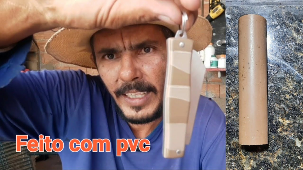 Como restaurar um canivete utilizando cano de pvc!!!
