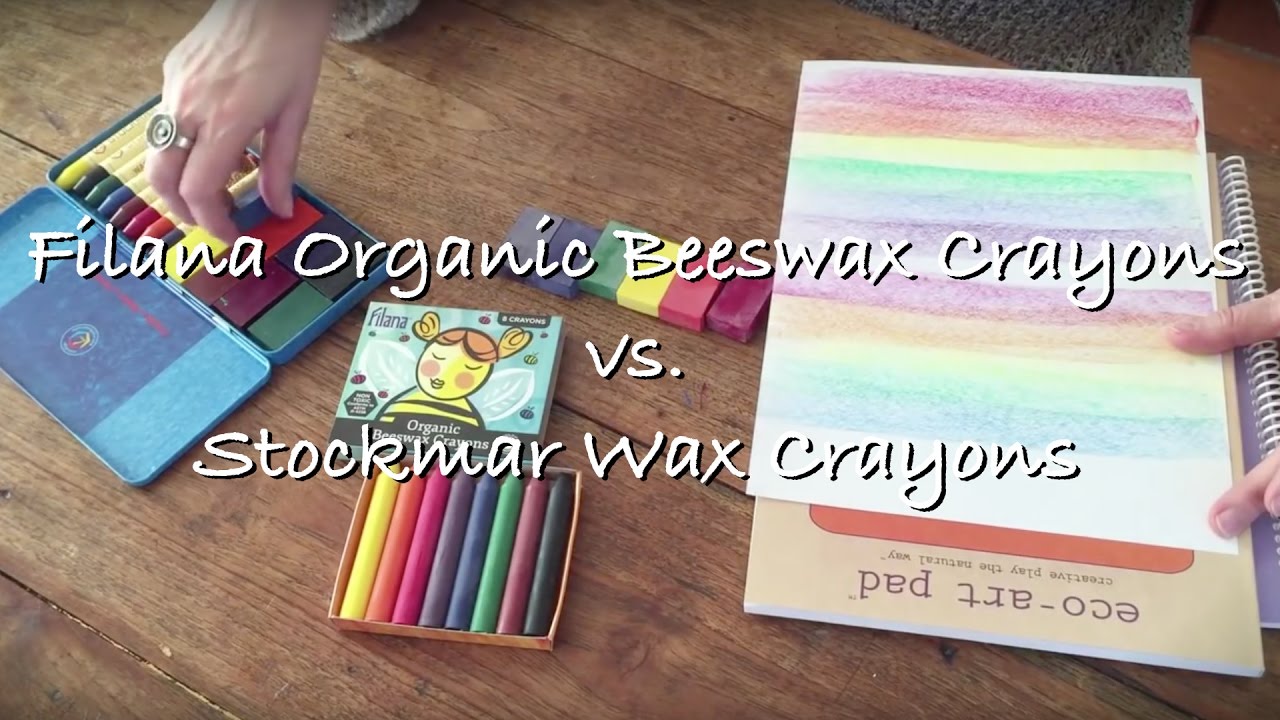 Filana Organic Beeswax Crayons vs. Stockmar Wax Crayons