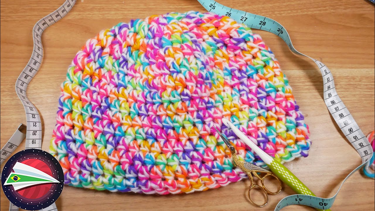 Crochê | Faça você mesmo um gorro aconchegante de forma rápida e fácil | Instruções para meia coluna