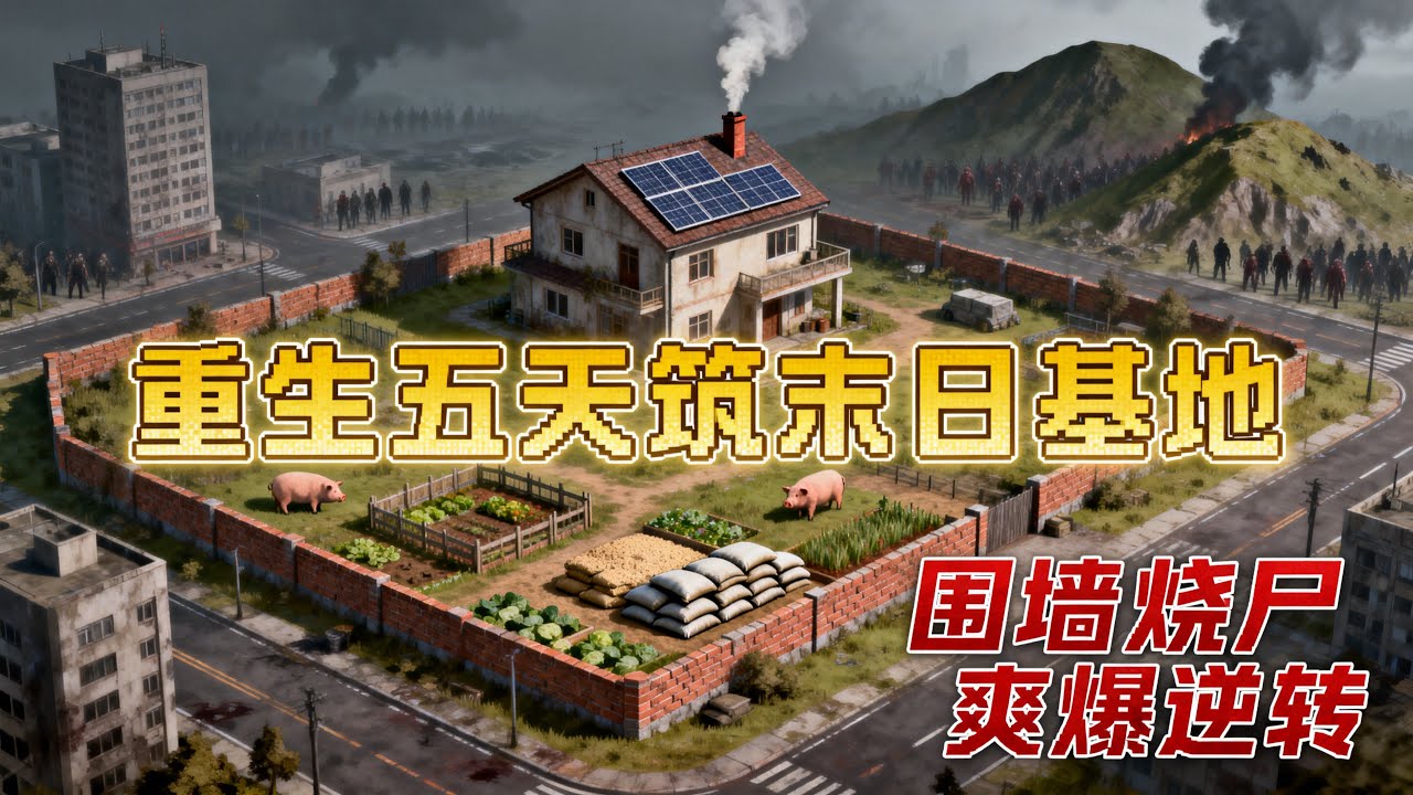 【全文四十三鐘已完結|一口氣看末世生存系列】重生五年前瘋狂囤貨築基地！市中心三角地房子天然堡壘，三層民房加固萬噸物資自給自足，雙層圍牆虐殺小尸潮爽爆逆轉高潮！