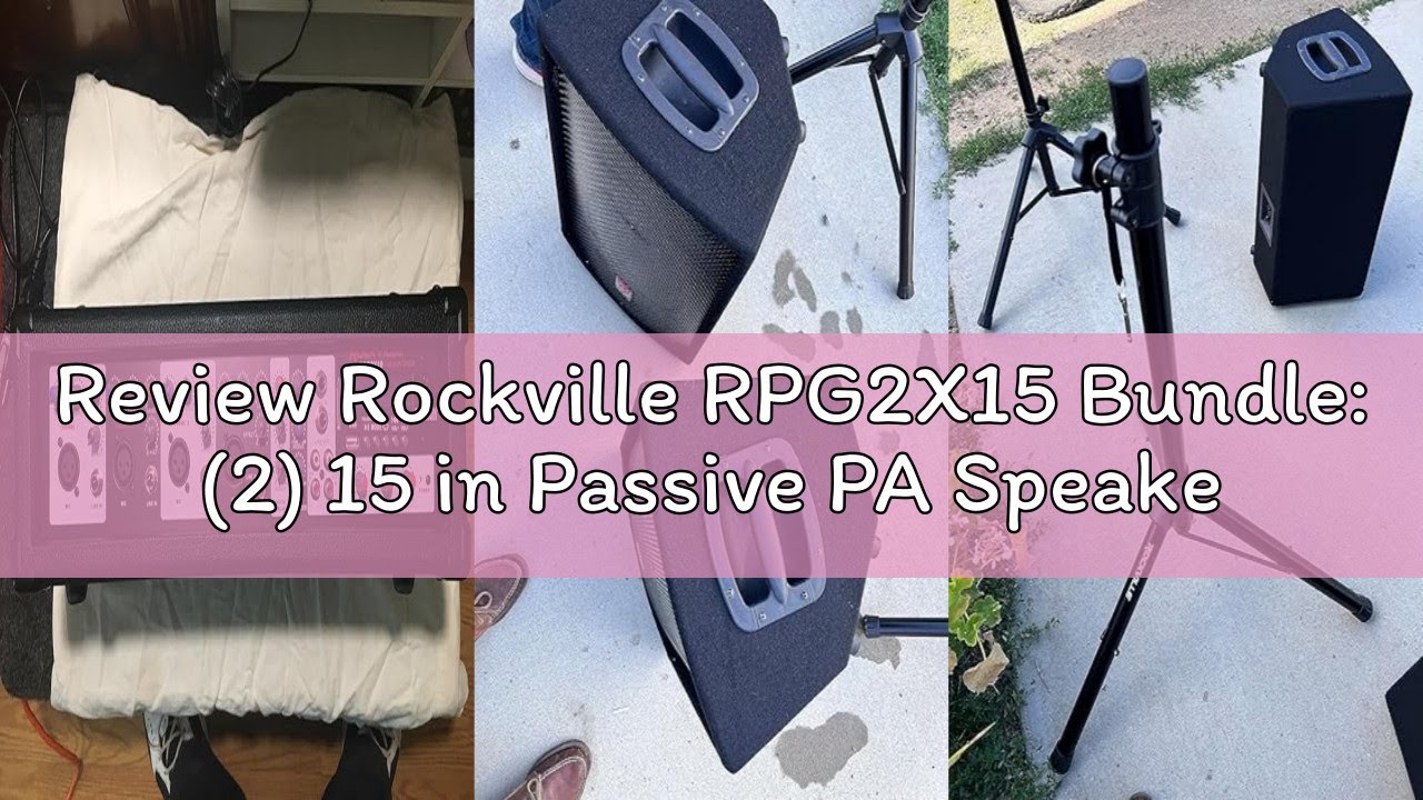 Review Rockville RPG2X15 Bundle: (2) 15 in Passive PA Speakers, 8-Channel Powered Mixer, Bluetooth,