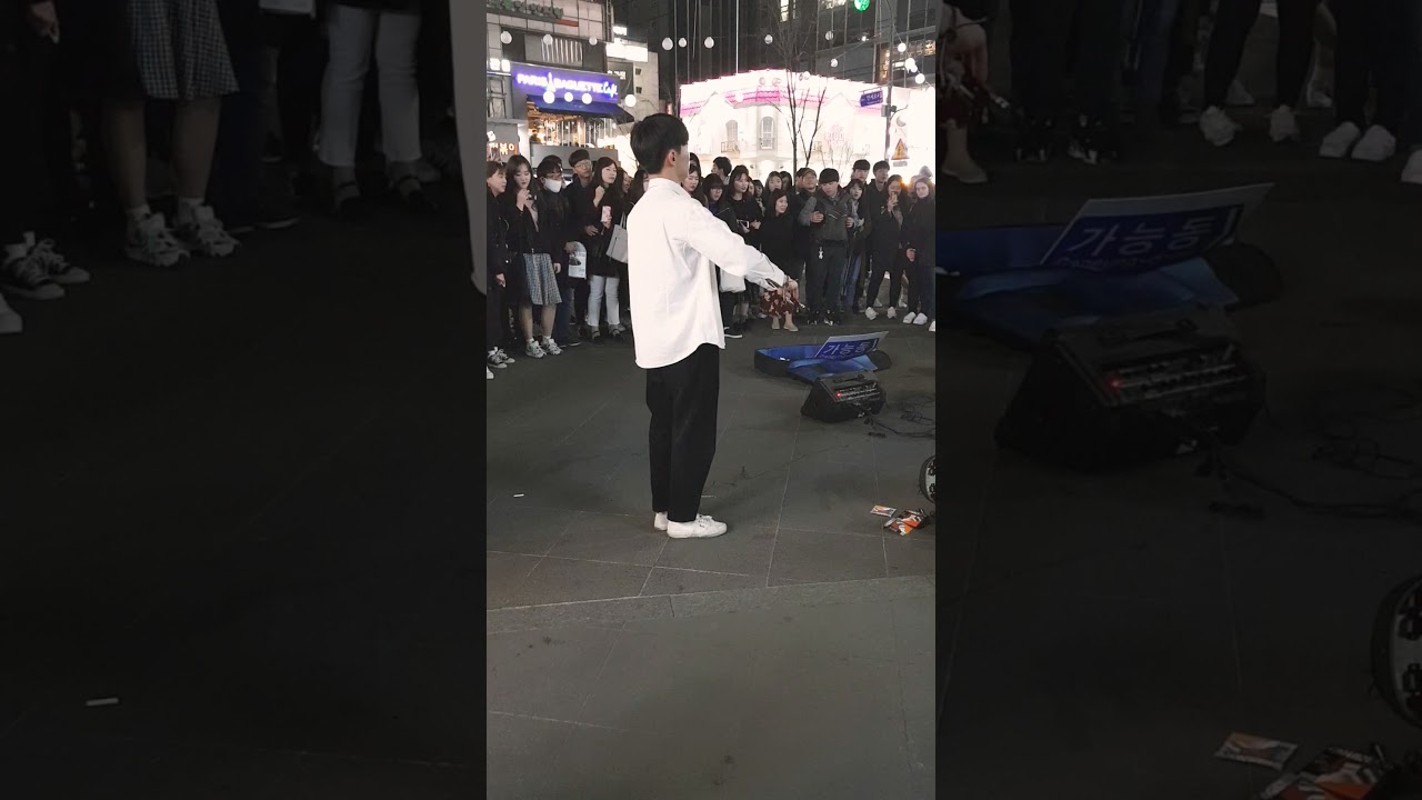 신촌 버스킹 바이올린 대박2 !!  노래가 뭐였더라..