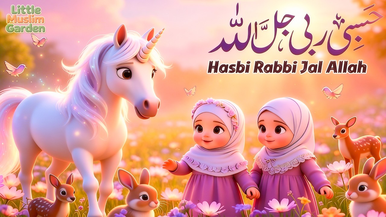 Hasbi Rabbi Jallallah | Beautiful Islamic Naat for Kids | Little Muslim Kids Nasheed