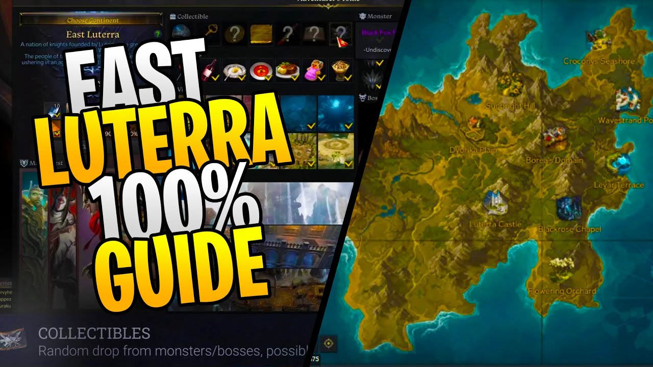 Lost Ark - 100% East Luterra Adventurer&rsquo;s Tome Guide