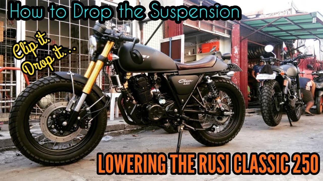 HOW TO LOWER THE RUSI CLASSIC 250 FORK | LOWERING THE CLASSIC 250