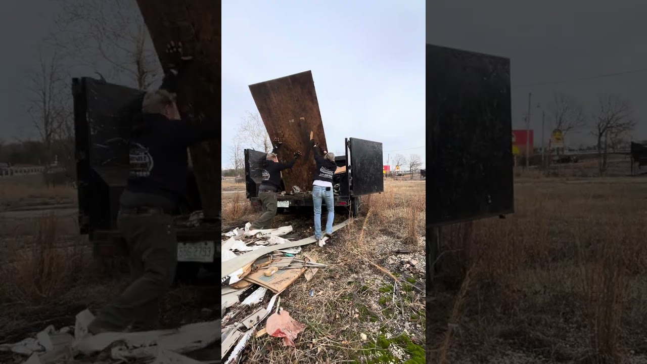 We Helped a New customer With a Major property cleanup,people were illegally dumping on his property