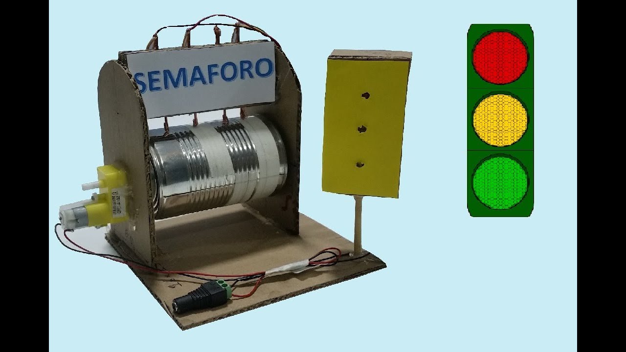 Como Hacer un Semáforo Casero de Cartón Fácil de Hacer