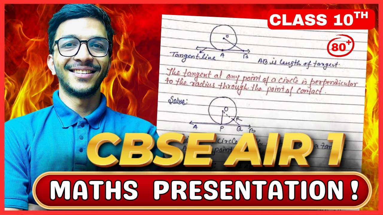 CBSE AIR 1 Math Presentation 🔥 Complete Maths Class 10 | Topper Strategy | Brain Gain Academy