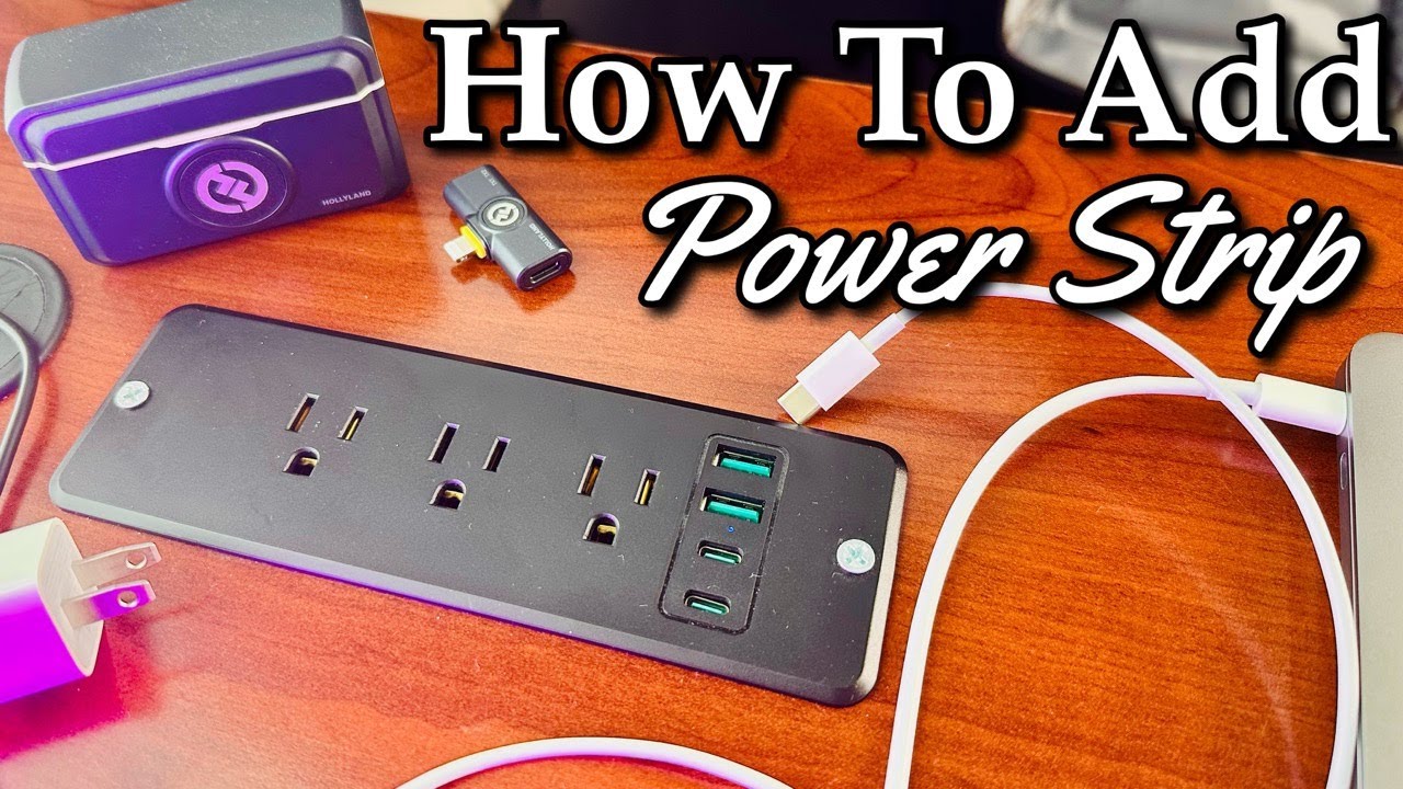Flush Mount Power Strip Installation | BEST Cable Managing Solutions