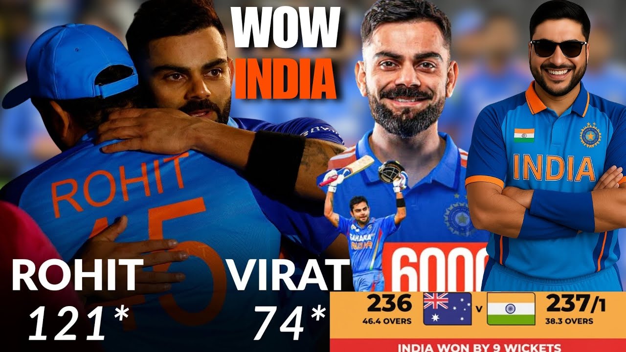 Today R-Sharma V-Kohli stunned the cricketing world they completely destroyed the Australian team