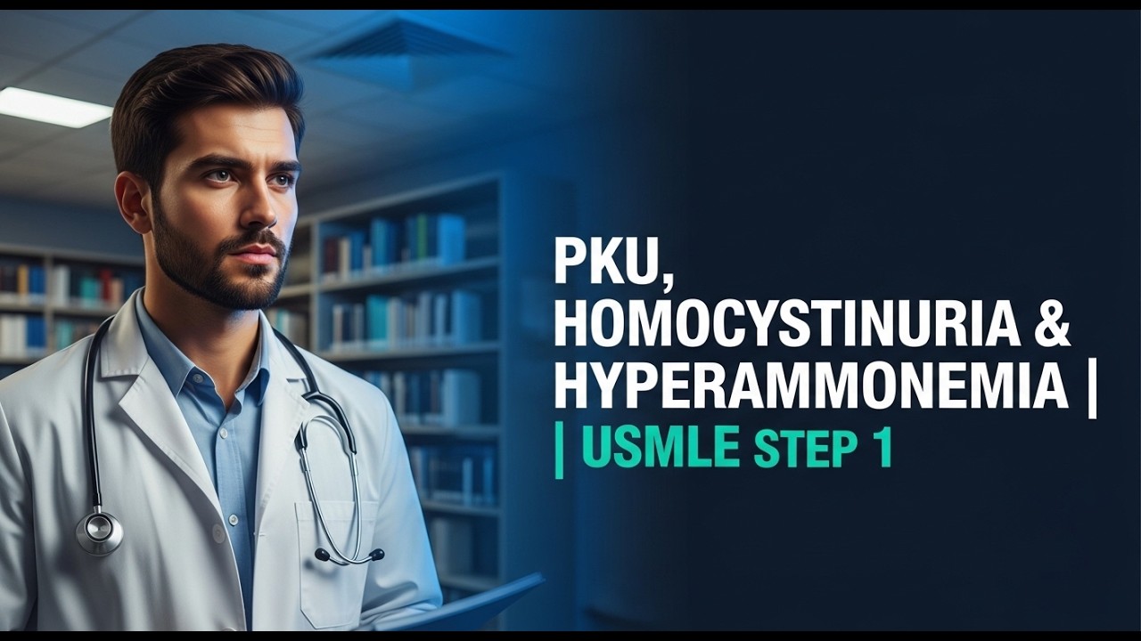 Amino Acid Disorders & The Urea Cycle — PKU, Homocystinuria & Hyperammonemia | USMLE Step 1