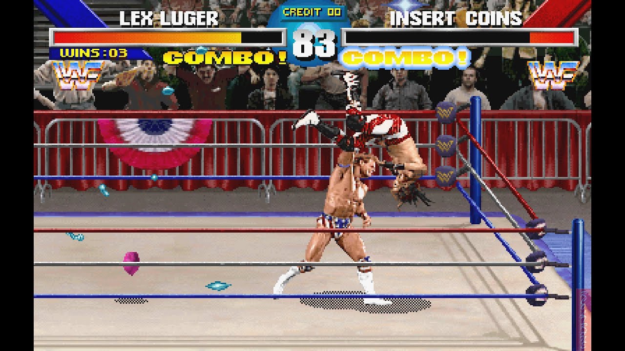 1CC Лекс Люгер - Интерконтинентальный - режим НЕВОЗМОЖНЫЙ - WWF WrestleMania [Аркада]