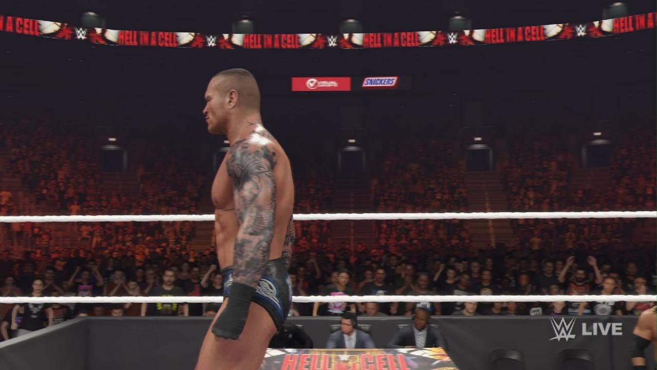 WWE 2K25 triple thret hell in a cell  match for the wwe undisputed championship