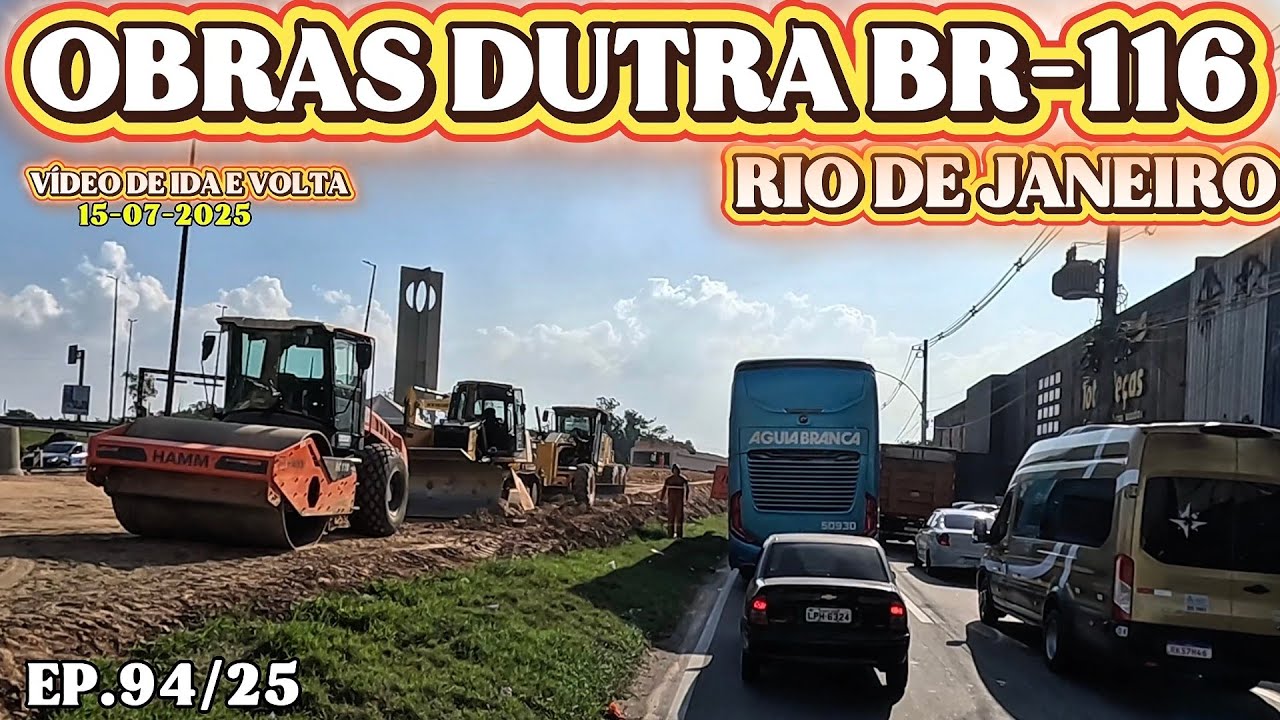 OBRAS NA VIA DUTRA BR-116 BAIXADA FLUMINENSE RIO DE JANEIRO #dutra #obras  #br116 #riodejaneiro 