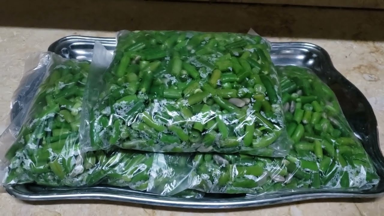 تفريز  الفاصوليا بطريقة صحيحة وصحية طول السنة