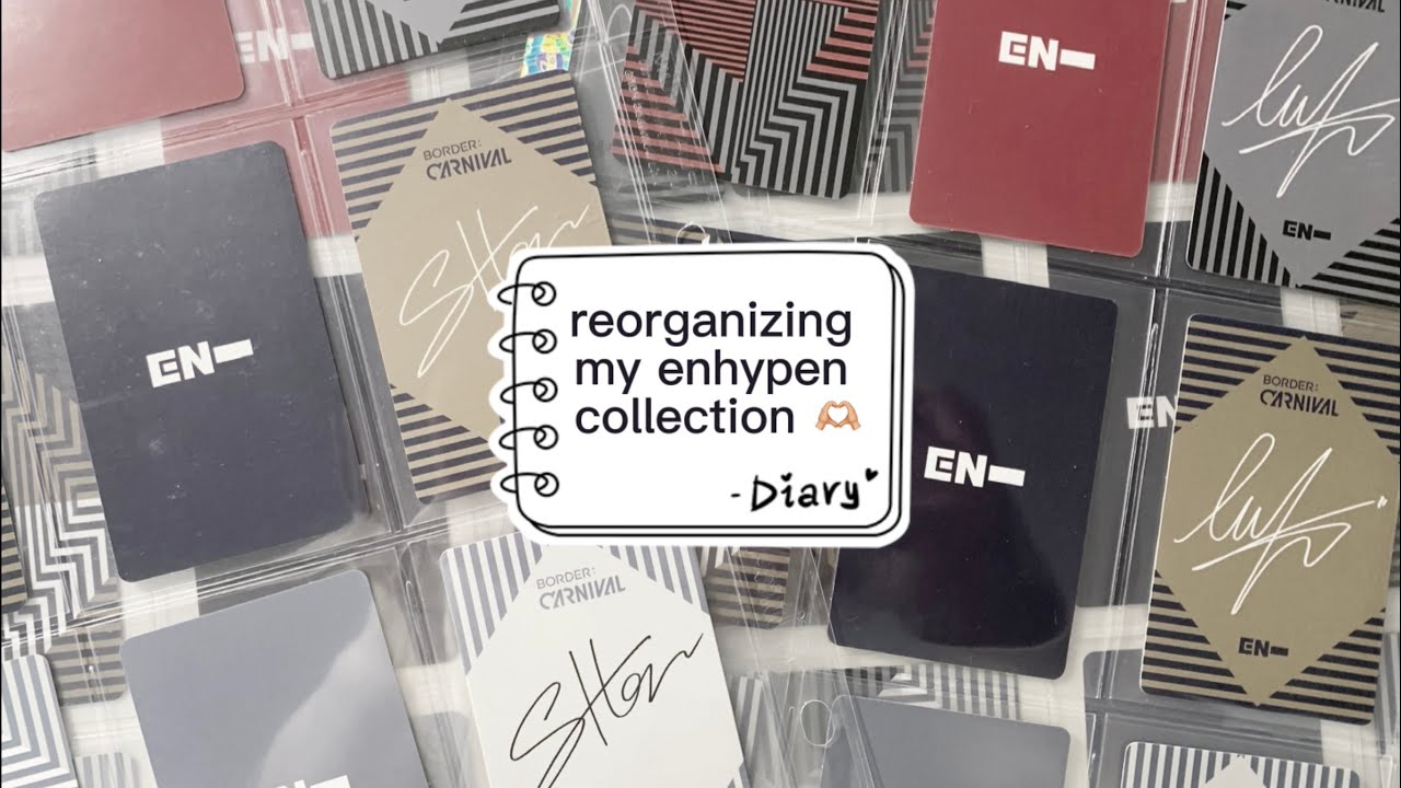 ✰ reorganizing my ot7 enhypen collection! ‎♡‧₊˚