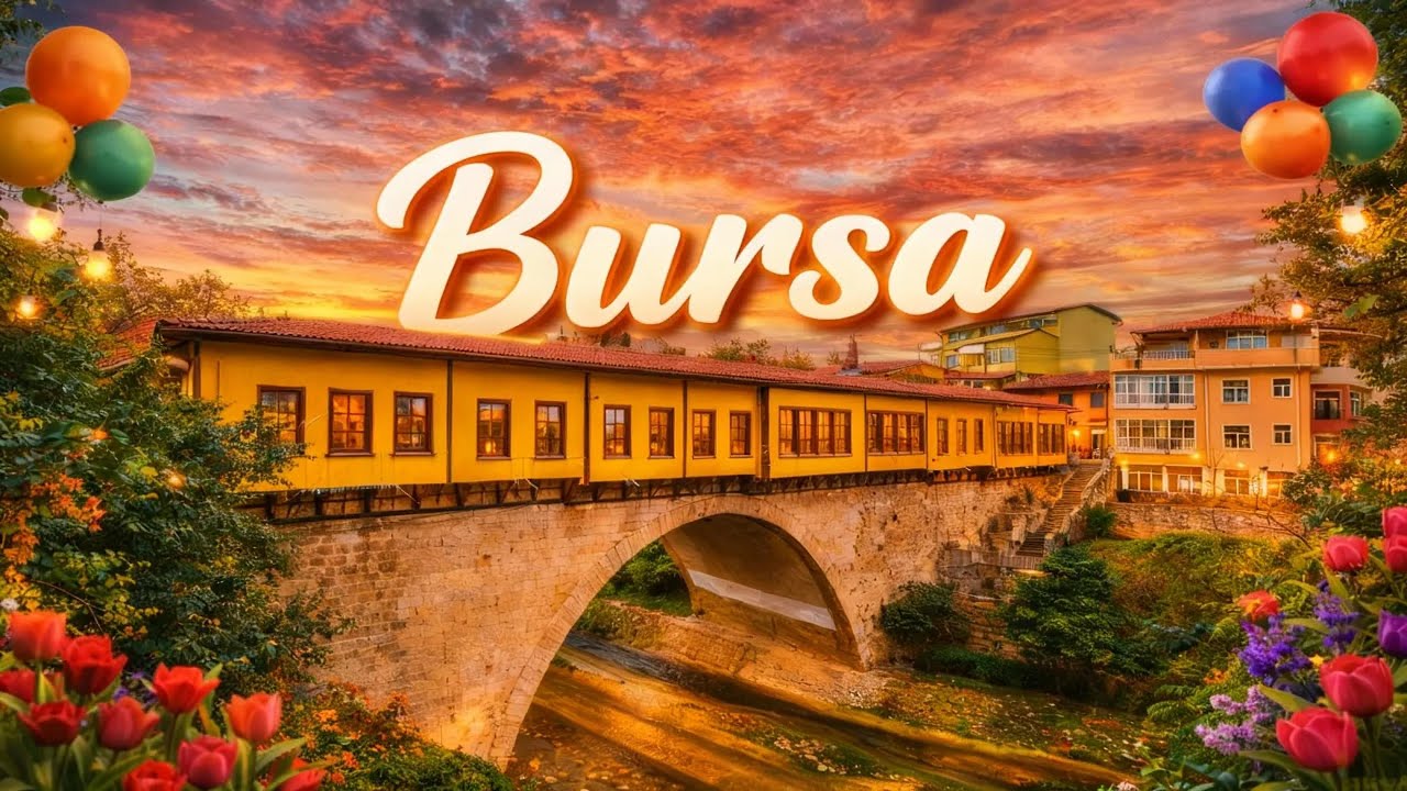 BURSA/ Kent Meydanı-Heykel-Irgandı Köprüsü (4K)