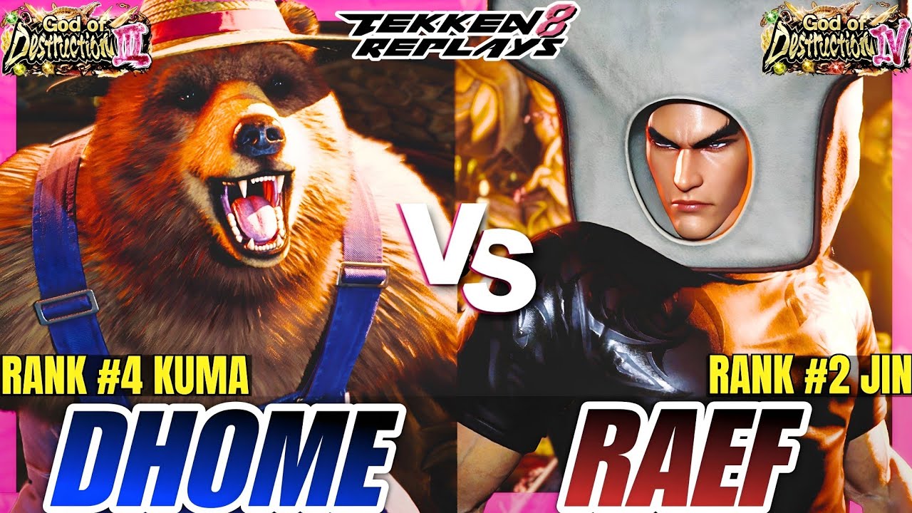 Tekken 8 - Dhome50HBK (Kuma) vs Raef (Jin) - Epic Ranked Match