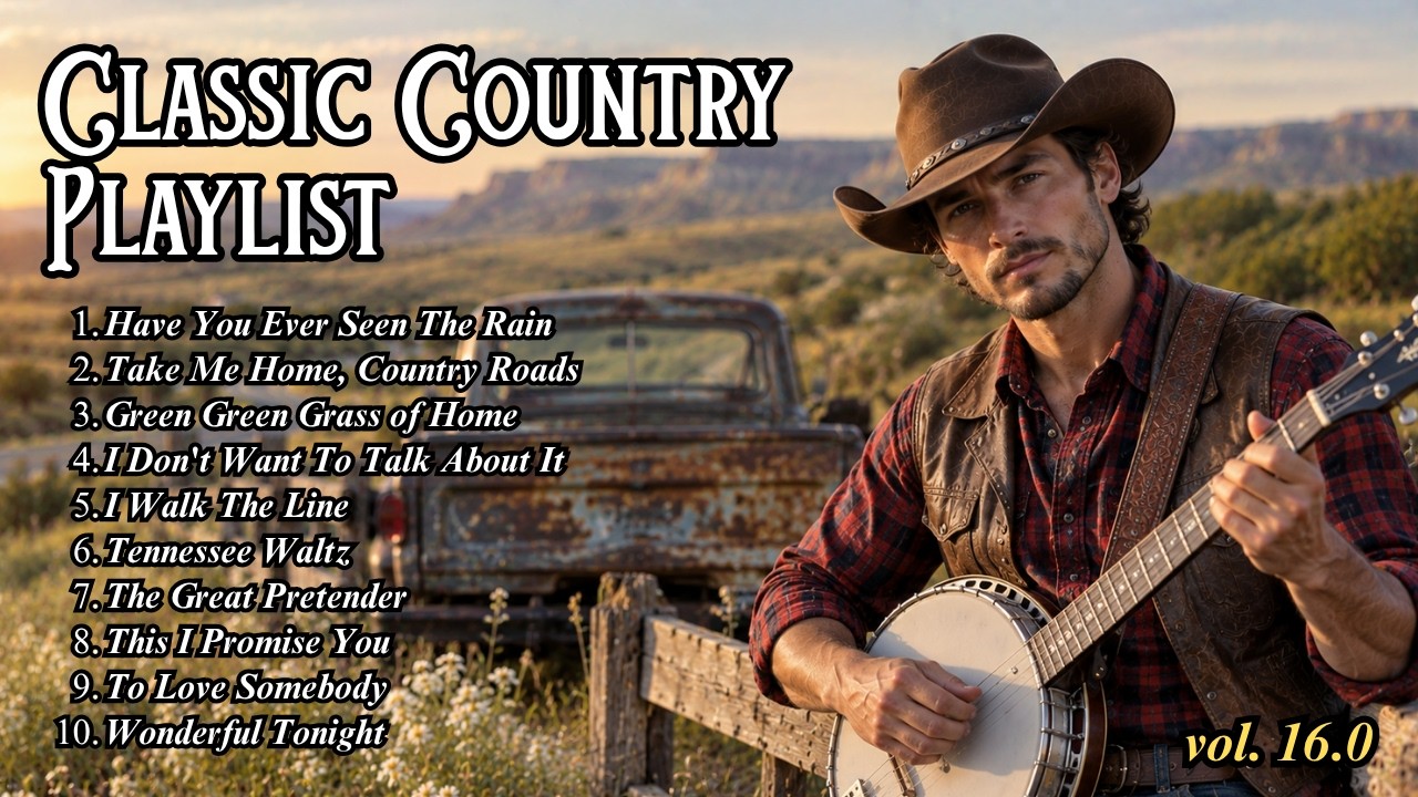 Classic Country Music Timeless 60s 70s 80s - Have You Ever Seen The Rain, Take Me Home Country Roads
