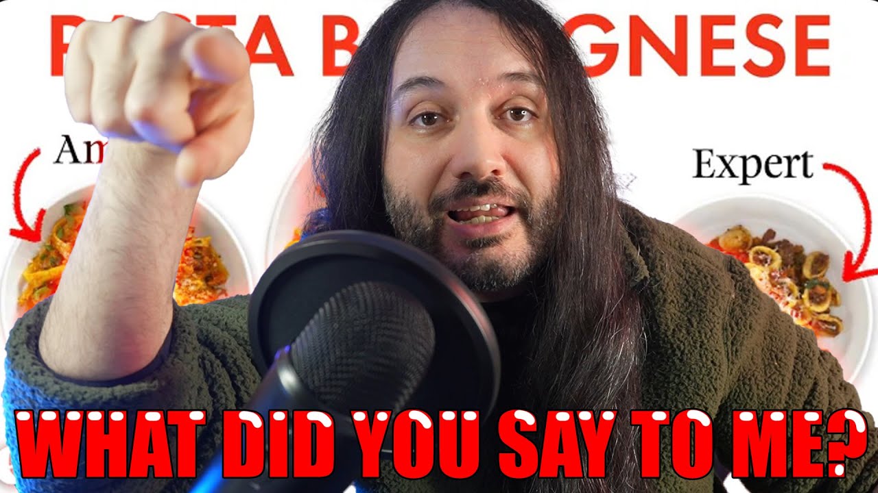 Italian Man Loses His Sh1t Watching BOLOGNESE Pasta Videos HILARIOUS