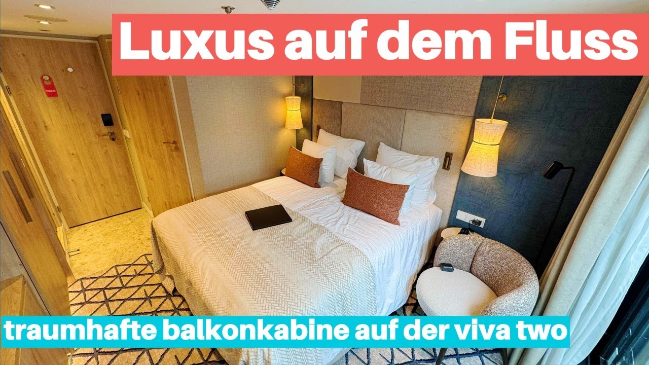 VIVA TWO Balkonkabine Rundgang | So schön wohnt man auf dem Fluss #flusskreuzfahrt #kreuzfahrt